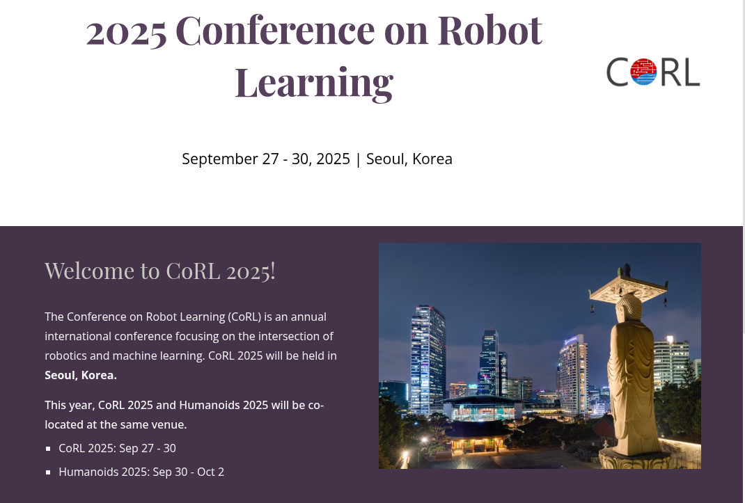 CoRL2025论文集